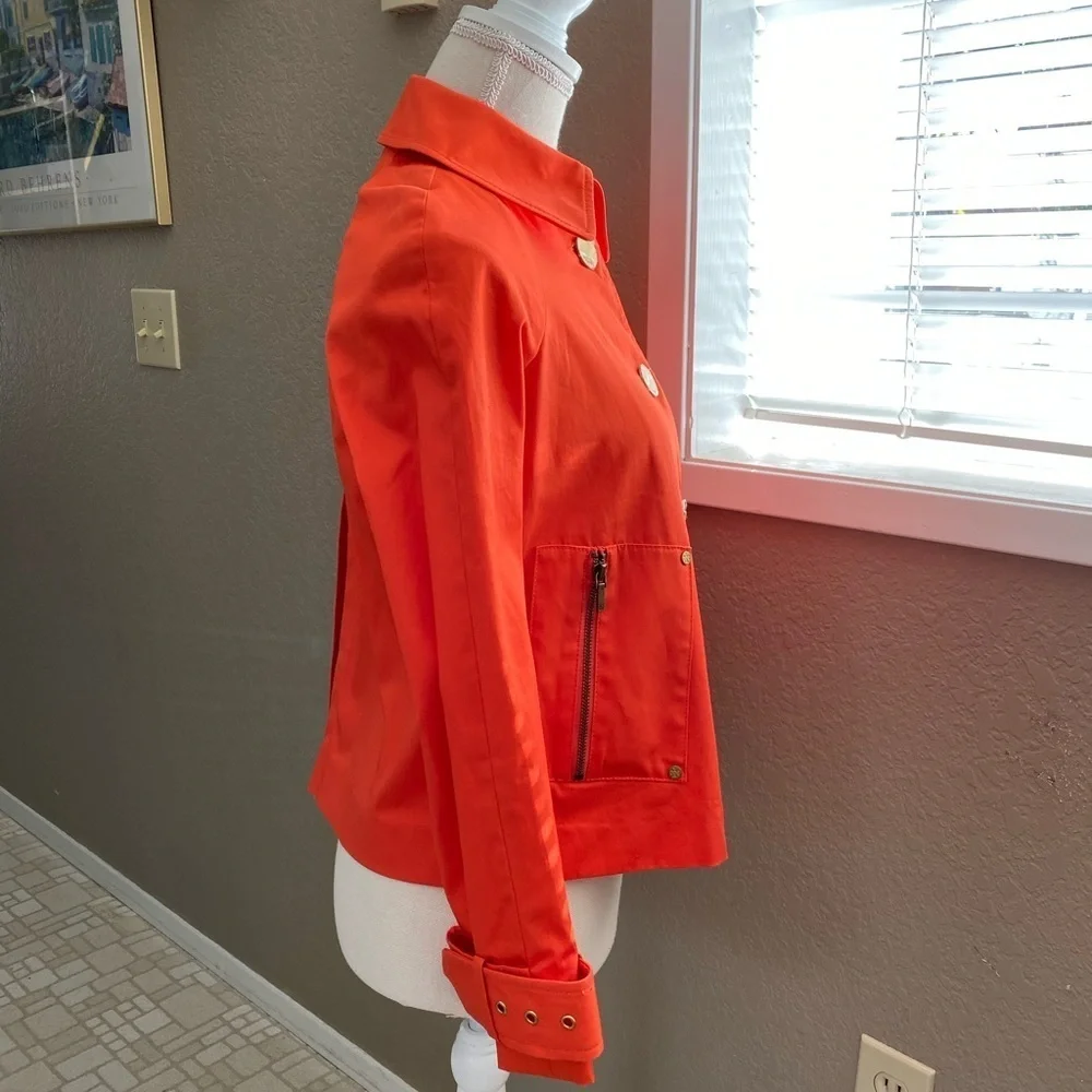 Tory Burch Curtis jacket in Poppy, Sz. 0
